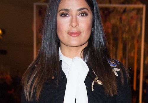 Salma Hayek Looks Stunning With Blonde Hair